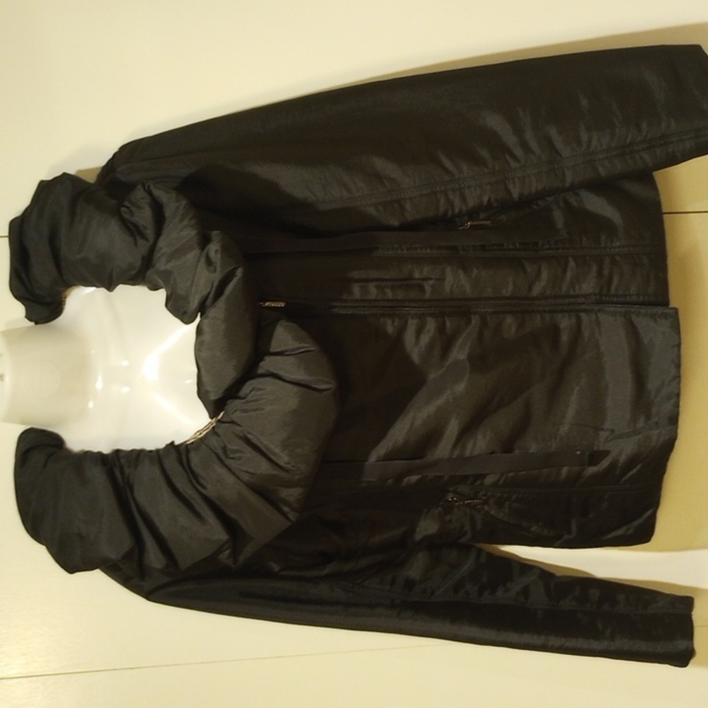 LINDI Reversible Black/ Animal Print Jacket